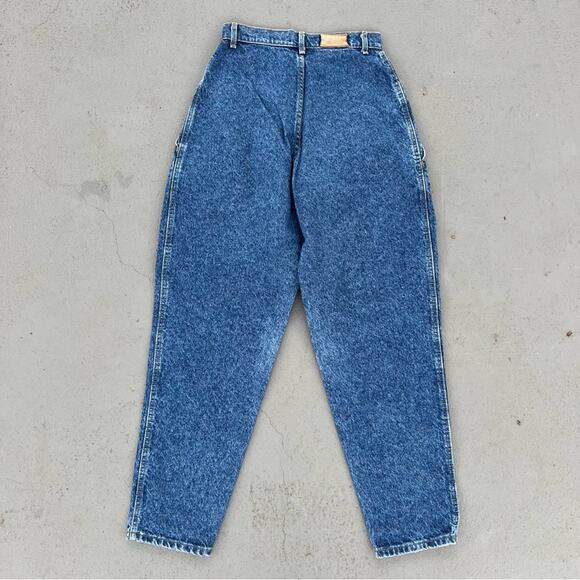 Vintage Lee high rise yoke front bareback pleated taper leg relaxed fit mom jean - Picture 2 of 4